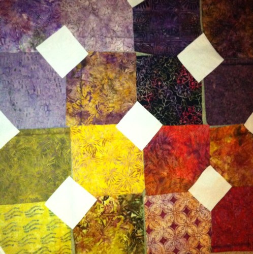 Handmade quilts and art.