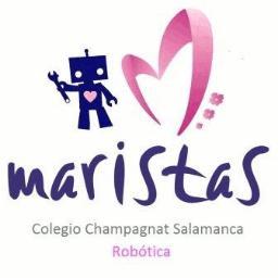 Equipo de Robótica del Colegio Marista Champagnat de Salamanca. Aprendiendo sobre robots con ilusión y sobre todo, FELICES.