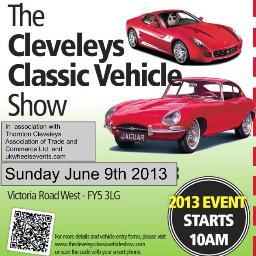 The Cleveleys Classic Car Show is on June 9th 2013  near Blackpool. website http://t.co/KzfYGoqr