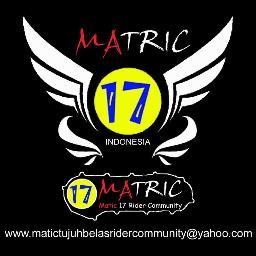 We are Matic 17 Rider Community Indonesia
 


*say only one brotherhood* 
sponsor of http://t.co/YbCrV78uhq
http://t.co/2NYzPNbO8N…