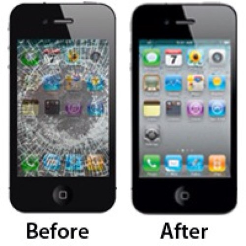 Tweet here to find out about affordable options to fix your broken iPhone/iPod touch! Also offering customization options for special colored screens and backs