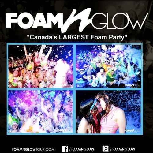 Foam N' Glow the Worlds  LARGEST Foam Party Fuses High-Energy Music, Ultraviolet Dancers, Fire Performers, CO2 Shows & FOAM Into One Mind Blowing Combination.
