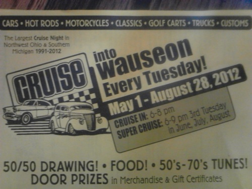 WauseonCruise's profile picture. Welcome! Cruise In every Tuesday from May through August.
