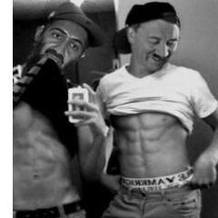 Osama Bin Ladden,Adolf Hitler,Francisco Franco,Mussolini and Staniv are the members of One Dictation,the band of the moment.Follow back!