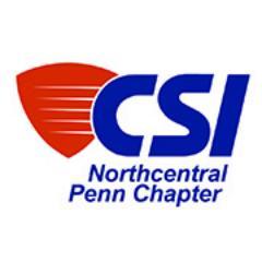 The Northcentral Penn chapter of the Construction Specifications Institute