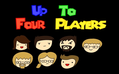 Just a bunch of friends playing video games and saying funny/stupid stuff. Not to be confused with @Upto4Players the Web comic.