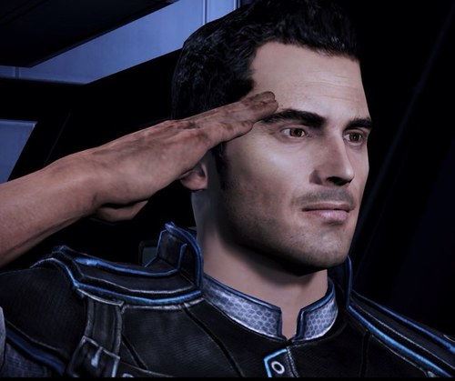 I'm Major Kaidan Alenko, Systems Alliance soldier, Council Spectre. Currently serving aboard the SSV Normandy SR-2. Sometimes I glow blue.