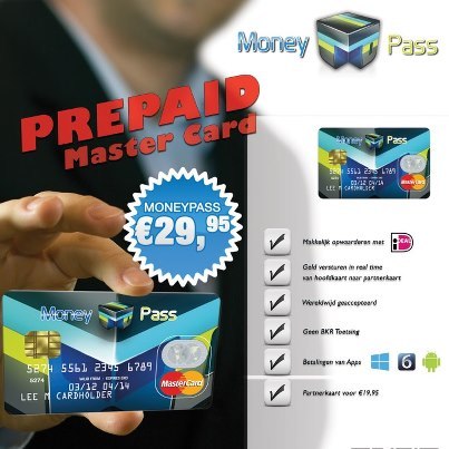 MoneyPasss's profile picture. Bestel het, waarder het op en gebruik het!
#GEEN Bkr toetsing.
#Makkelijk op te waarderen met iDEAL.
#MEERINFO http://t.co/ynkPMzhZ