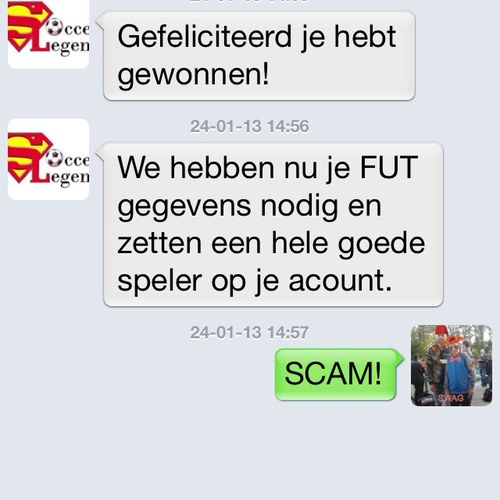 Checkin scammers FUT