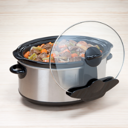 LidPocket's profile picture. Hands-FREE Lid Holder Designed for use with SLOW COOKERS/Crock Pots. Holds the lid out of your way,
--your hands are FREE to Stir, Season, or Plate the food.