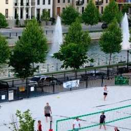 The New Town at St. Charles is home to the best sand volleyball courts in St. Charles County. Our facility features 2 courts with quality Florida white sand.