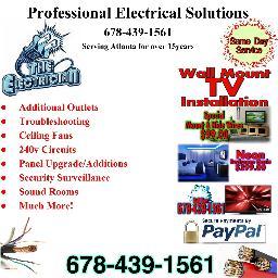 Located in Buckhead-Vinings Area serving Metro Atlanta. We are Atlanta's premiere electrical, lighting and home improvement specialist.  678-439-1561
