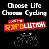 Fietsen voor 3 doelen - van 7 naar 1 plek. 100 km fietsen. Choose Life - Choose Cycling - Join the Refolution
