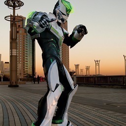 djnagipon's profile picture. 1/1 ワイルドタイガーヒーロースーツ作って着て遊んでます。 おじまじょ5紫担当。モンキーが原付のままドゥカティに変身しました。