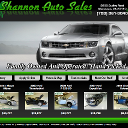 ShannonAutos's profile picture. 9200 Sudley Road 
Manassas, VA 20110