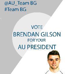 AU_TeamBG's profile picture. VOTE BRENDAN GILSON FOR AU PRESIDENT #TeamBG