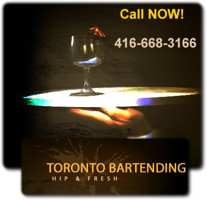 At TorontoBartending, we provide you the servers, all you need to worry about is the glasses, alcohol and the venue, don't worry, we will provide the rest.