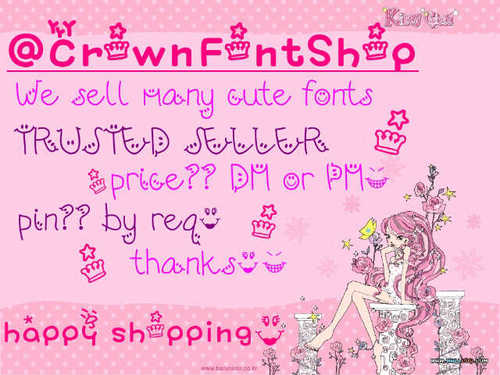 Trusted seller (y) jual berbagai macam fonts ^^ minat? Mentions :) pin? DM :D Via XL, T-sel.. Happy shopping ^^