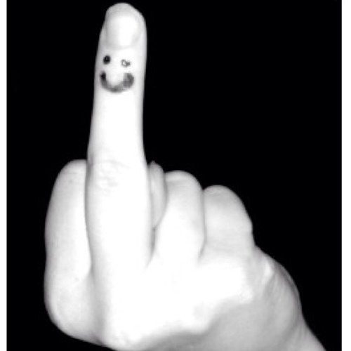 My middle finger goes up to the hater™
