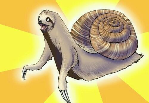 Born a sloth, born a snail, born proud. #teamthreefingers