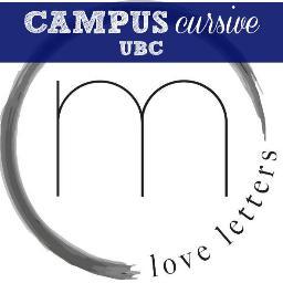 Hey there! 
This is UBC Campus Cursive. 
Our goal is to spread love and encouragement to students through handwritten letters.