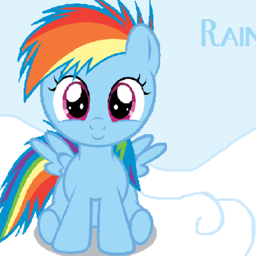 I'm the fastest coolest Bravest Loyal filly in equestria who did the sonic  rainboom I even got a cutie mark and rainbow dash's filly form ((RP))