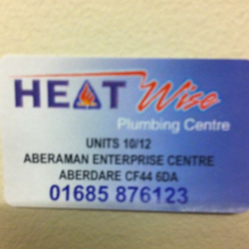 Heatwise Aberdare based plumbing centre and bathroom showroom Tel 01685 876123.
Opening Times Mon-Fri 8am-5pm,
Sat 8am-1pm, Sun closed.