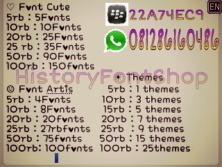 HistoryFontShop's profile picture. Jual font murah&unik/lucu&no virus in file ^^ Testimoni?Foto font?List font? Cek favourite ^^ Order ke 081286160486