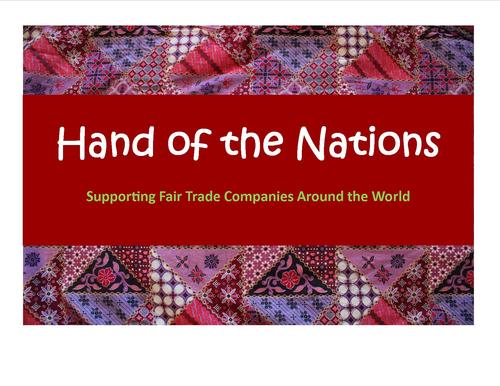 Our company strives to bring God's good news of his son Jesus to the nations by supporting ministries, missionaries, and fair trade companies.