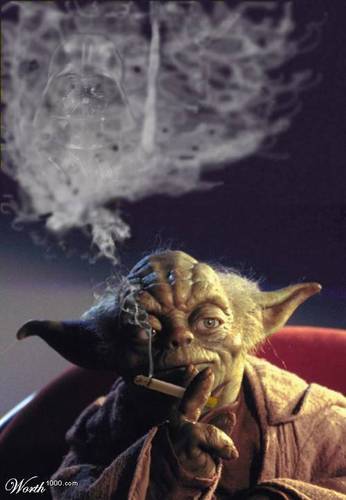 Songs/lyrics in famous Yoda speech. Retweet you should. Follow back, we shall.