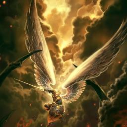 Salvation, Cleanness, love, Penitence. I am your redeemer, the Arch Angel from Above, inequity Will be Smited.