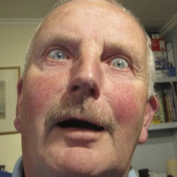 grandpa enjoying retirement - wild gardener and errant golfer