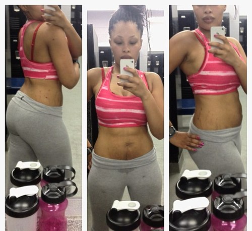 Mommy of two working hard, lifting heavy, towards muscle mom status