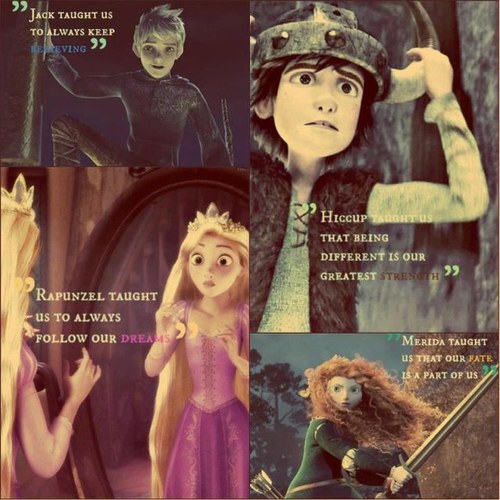 We are the big four hiccup, rapunzel, jack frost and merida