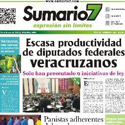 Periódico Sumario 7 20 años circulando en el Estado de Veracruz  Facebook: Sumario 7 https://t.co/f0upDFIZiF 
Director: C.P. Lorenzo Aguirre Méndez