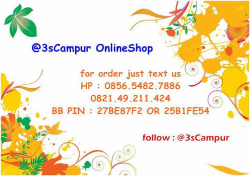 Check my tweets HP: 085654827886 PIN BB:27BE87F2 or BB:25B1FE54 LineID 3sCampur || WeChat ID Misstoreng IG 3scampur_os #TrkId