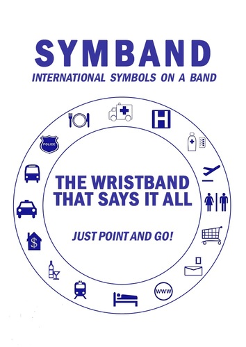 The wristband that says it all, and is always on hand! Just point and go! An essential travel gadget. Enquires: sales@symband.com