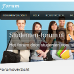 Het forum door studenten voor studenten!