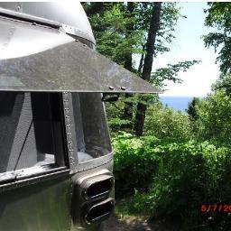 Discoveries, with and without, Bambi: the shiny, silvery, street-lovin’, back woods, road trippin’ escape machine made by Airstream.