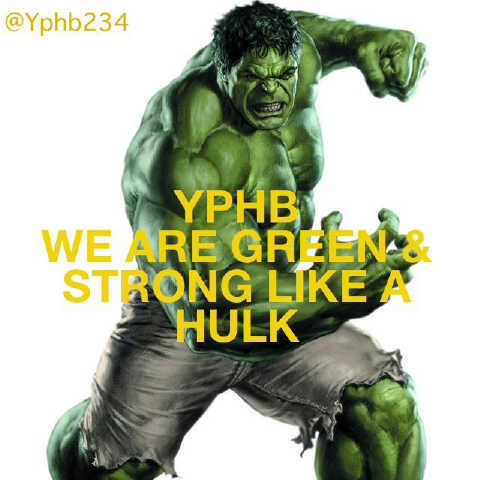 We are green and strong, like a HULK!
