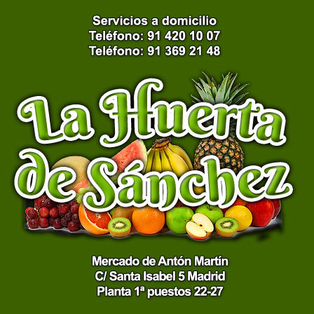 Teléfono: 914201007. Frutas y verduras a domicilio en Madrid. Proveedor de bares y restaurantes. También pedidos a particulares. Me gusta http://t.co/lTl4cqZdiX