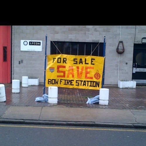 Stop the government from shutting Bow fire station. Lives will be put at risk
