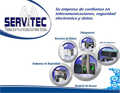 Servitec Telecomunicaciones, Brindamos servicio en comunicaciones de datos, Radiocomunicaiones, controles de acceso y rastreo vehicular.