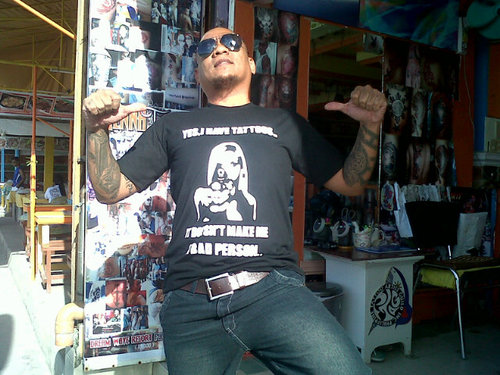 Tattoo artist, body piercer at ink'lectric tattoo shop,,, think ink not mink!