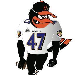 Avid Baltimore Ravens and Oriole Fan
