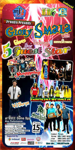 Pensi ke 5 dari SMA Negeri 5 dengan 5 Guest Star. 15 Febuari. TipeX,ShaggyDog ,Souljah ,Gangstarasta,-VJ Surya Sketsa . Info Tiket @delanerzka 085654006163