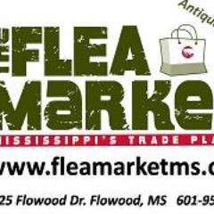 Antique flea market Flowood, MS 1325 flowood dr. 39232 225+ booths, Full service cafe Open every Saturday 9-5 Every Sunday 12-5. 601-953-5914