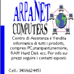 ArpanetComputer's profile picture. Arpanet Computers centro di Assistenza e Vendita informatica: hardware e software di PC fissi e portatili, Assemblaggio PC e Cablaggio reti LAN. Cell.3406624451