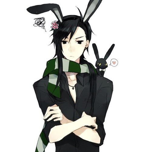 What is there to say? I'm Teruo, and yes I'm a bunny. Don't care much for anyone so tell me why i should care for you.. [ #taken - @MirokuMina  (+18)