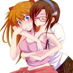 (Both): Hello!! *wave wave* (Asuka) Im Asuka!  (Makinami) And im Makinami! (Both) Its nice to meet you! We are Naughty, fun and loving!. /Single/Bi